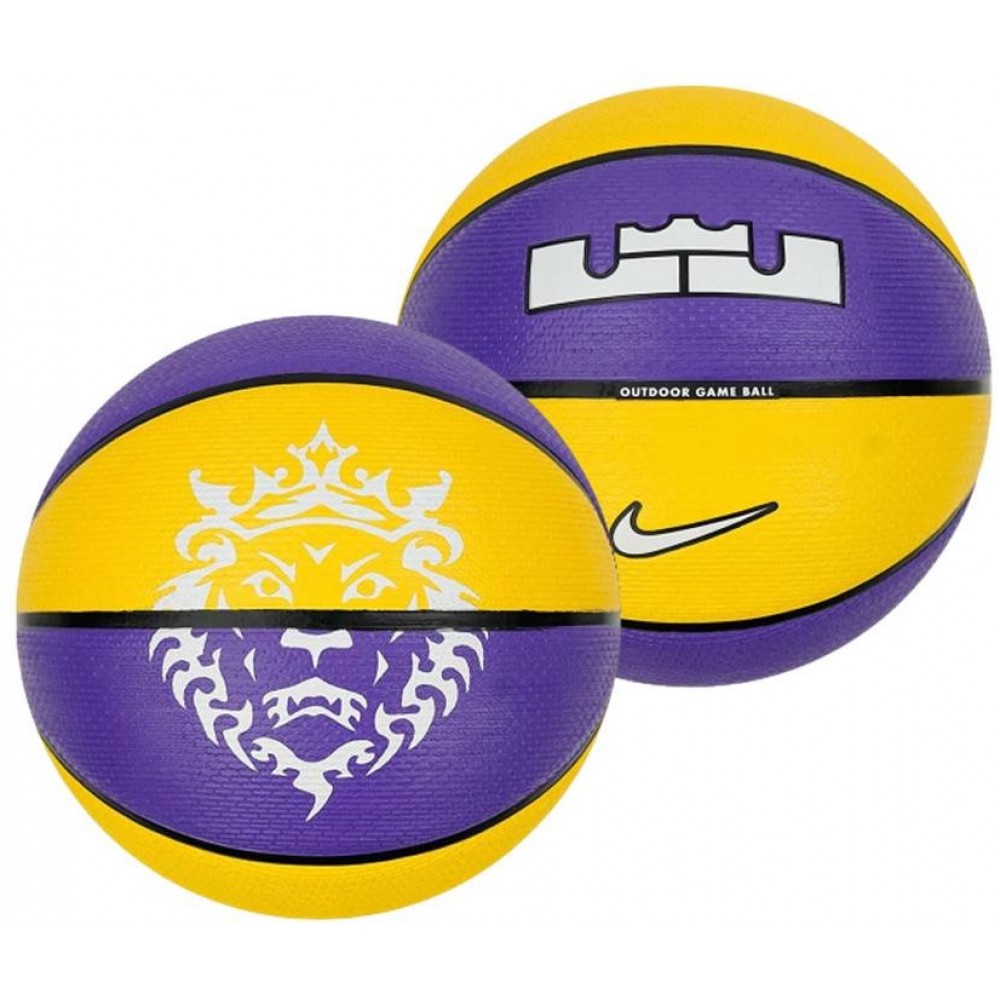 Мяч баскетбольный Nike Lebron Playground размер 6, 7 резиновый для улицы-зала (N.100.4372.575.07)