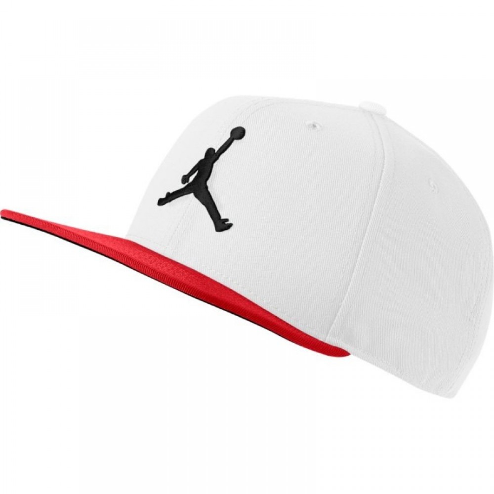 Кепка-бейсболка с прямым козырьком Jordan Pro Jumpman Snapback 6-панельный снепбэк (AR2118-108)