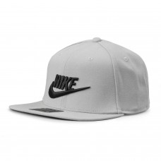 Кепка с прямым козырьком Nike Futura Snapback In Grey 6-панельный снэпбек (891284-077) 