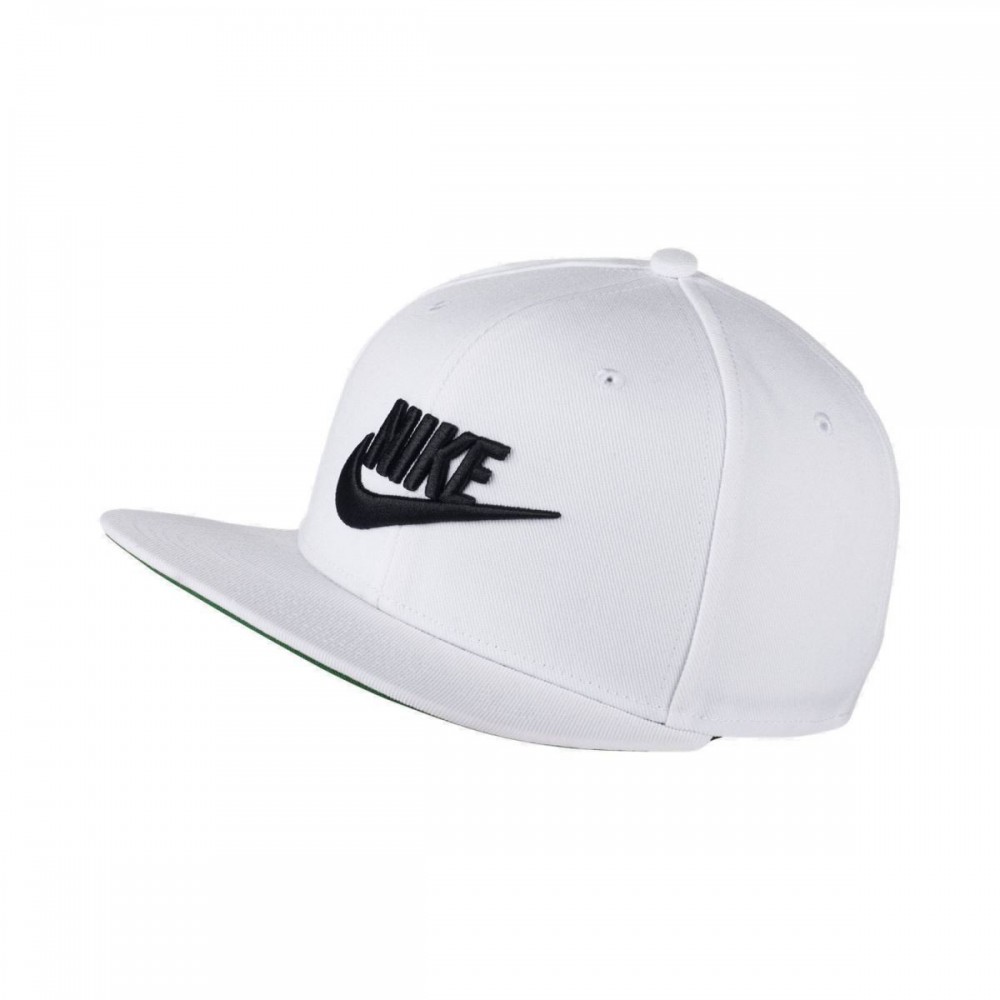 Кепка-бейсболка с прямым козырьком Nike Futura Snapback In White 6-панельный снэпбек (891284-100) 
