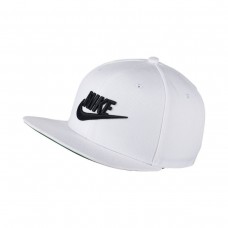 Кепка-бейсболка с прямым козырьком Nike Futura Snapback In White 6-панельный снэпбек (891284-100) 