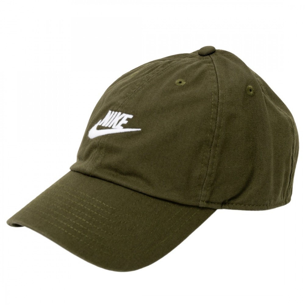 Кепка-бейсболка Nike Heritage 86 Futura Washed Cap хаки (913011-326)