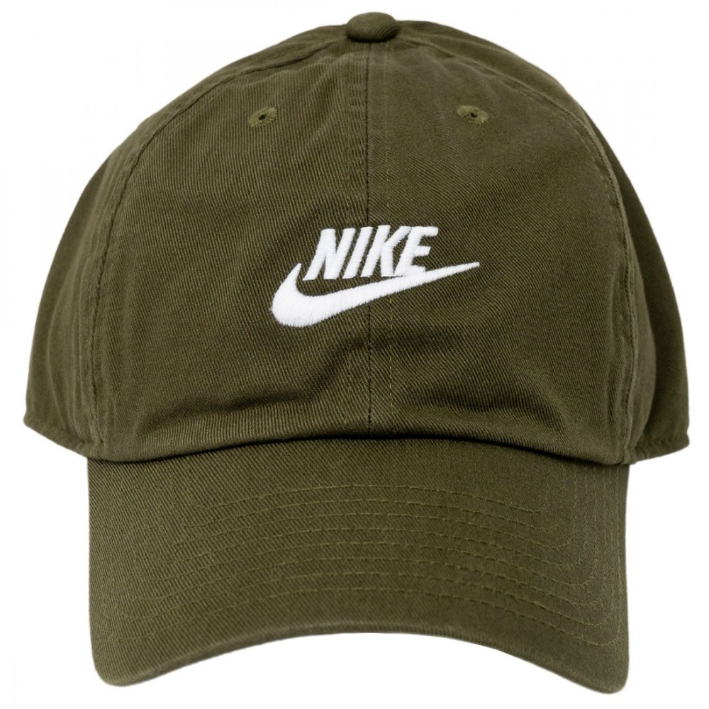 Кепка-бейсболка Nike Heritage 86 Futura Washed Cap хаки (913011-326)