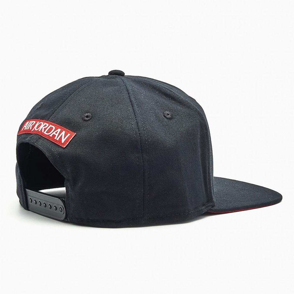 Кепка-бейсболка с прямым козырьком Jordan Pro Jumpman Spanback 6-панельный снэпбек (CW6395-013)