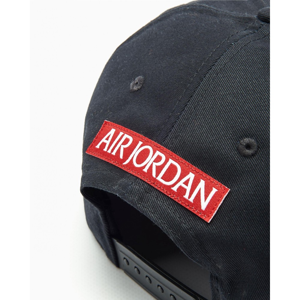 Кепка-бейсболка с прямым козырьком Jordan Pro Jumpman Spanback 6-панельный снэпбек (CW6395-013)