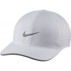 Кепка-бейсболка Nike Dri-FIT Aerobill Featherlight Cap белая для бега (DC3598-100)