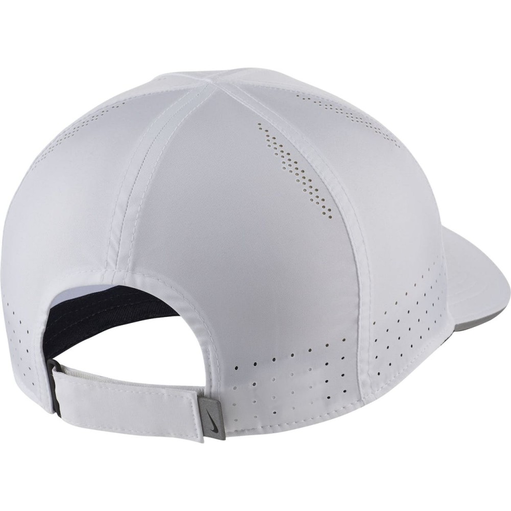 Кепка-бейсболка Nike Dri-FIT Aerobill Featherlight Cap белая для бега (DC3598-100)
