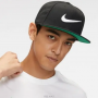 Кепка с прямым козырьком Nike Sportswear Pro Swoosh Snapback 6-панельный снэпбек (DH0393-010)