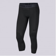 Тайтсы мужские баскетбольные Nike Pro Men's 3/4 Basketball Tights чорные (AT3383-010)