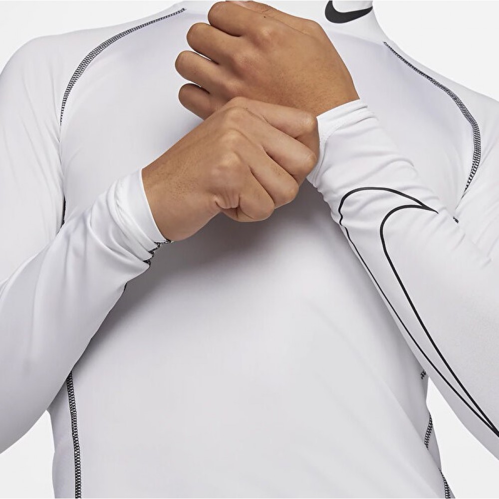 Футболка компрессионная Nike Pro Men's Tight-Fit Long-Sleeve Top с длинными рукавами (DD1986-100)
