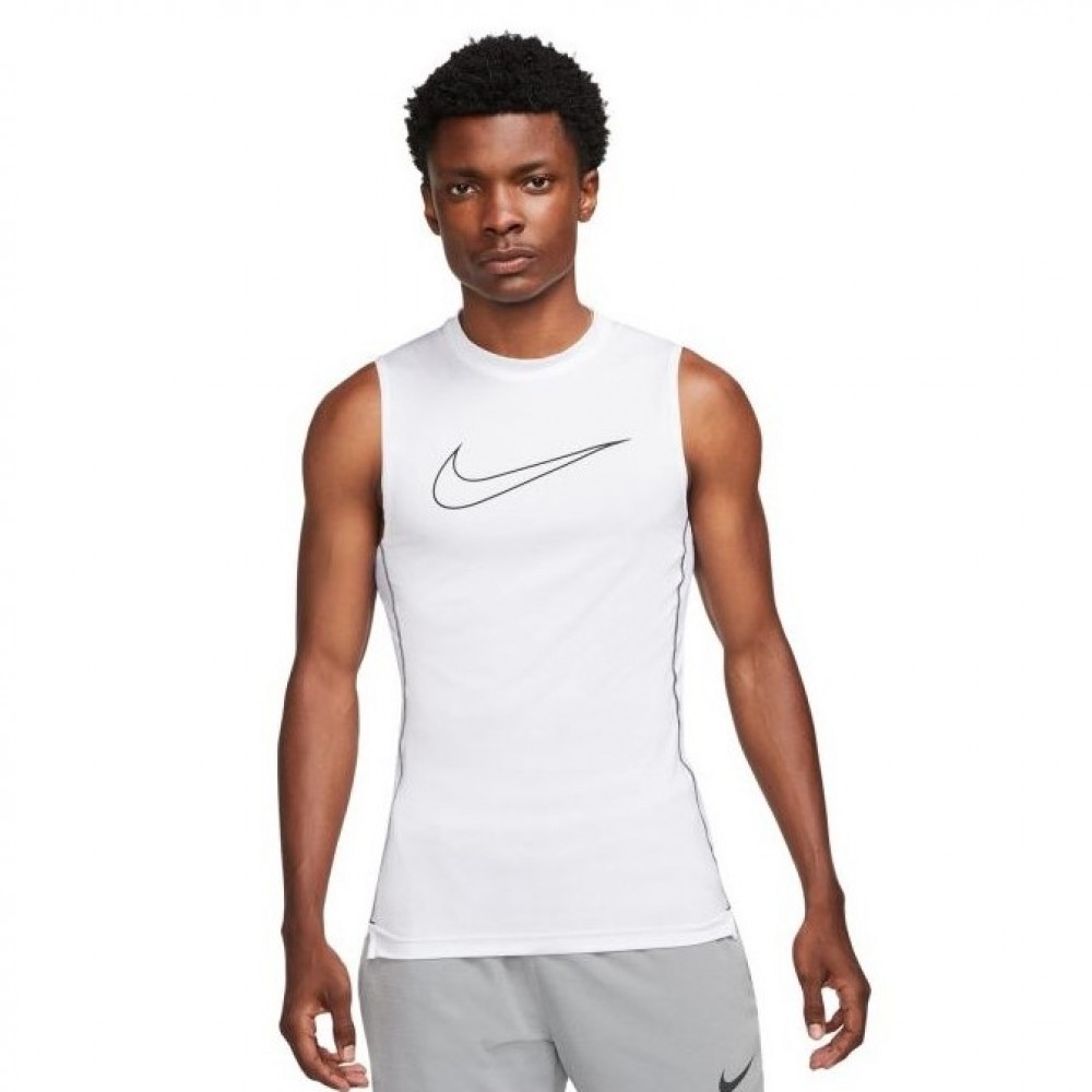 Майка компресионная мужская Nike Pro Dri-FIT полиэстер белая (DD1988-100)