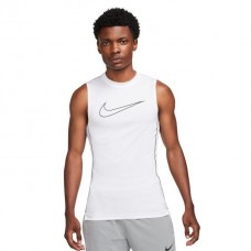 Майка компресионная мужская Nike Pro Dri-FIT полиэстер белая (DD1988-100)
