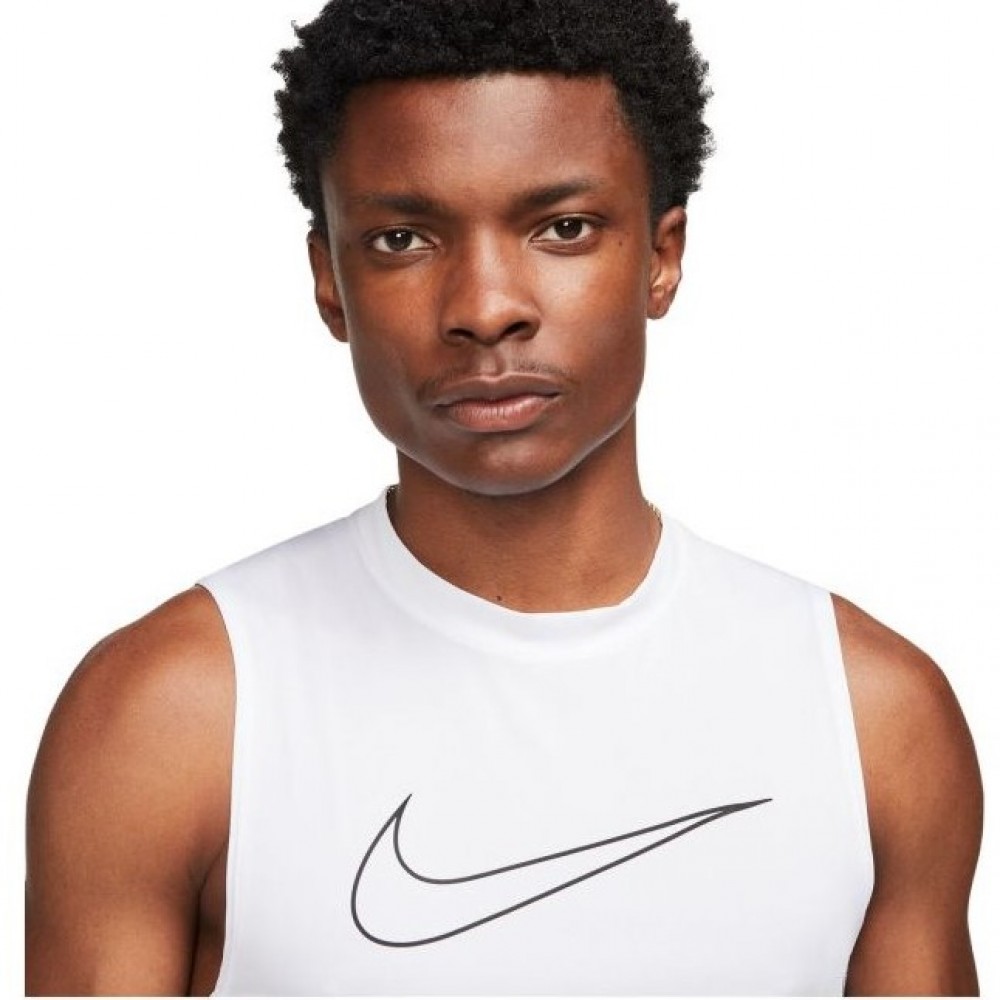 Майка компресионная мужская Nike Pro Dri-FIT полиэстер белая (DD1988-100)