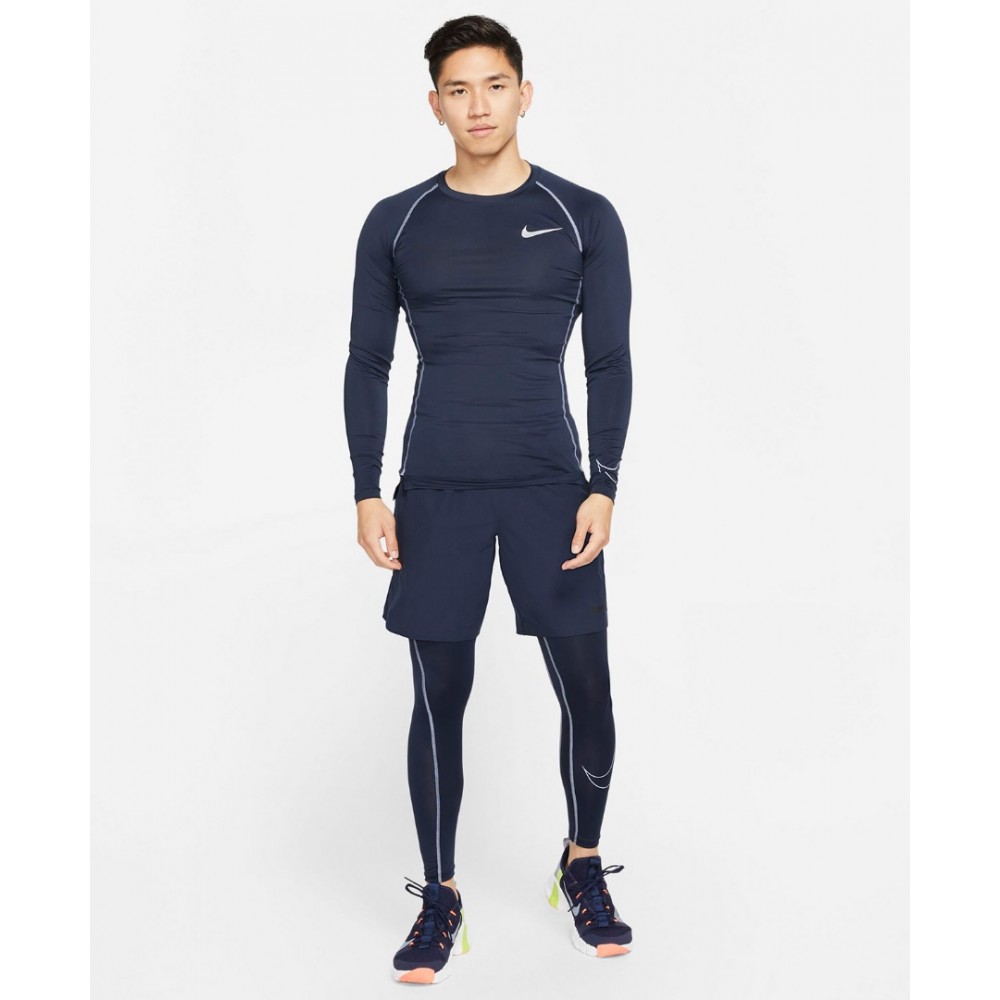 Футболка компресионная с длинными рукавами Nike Pro Dri-FIT Long-Sleeve (DD1990-451) 