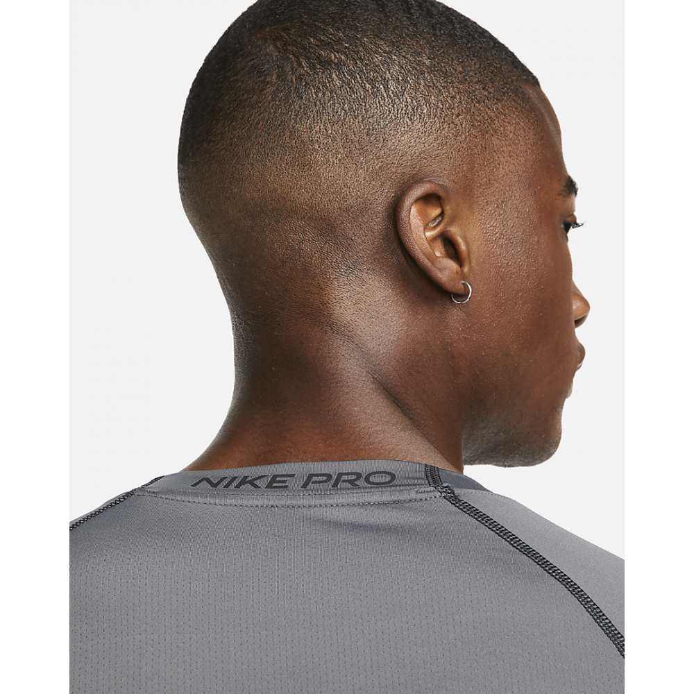 Футболка компресионная мужская Nike Pro Dri-FIT полиэстер серая (DD1992-068)