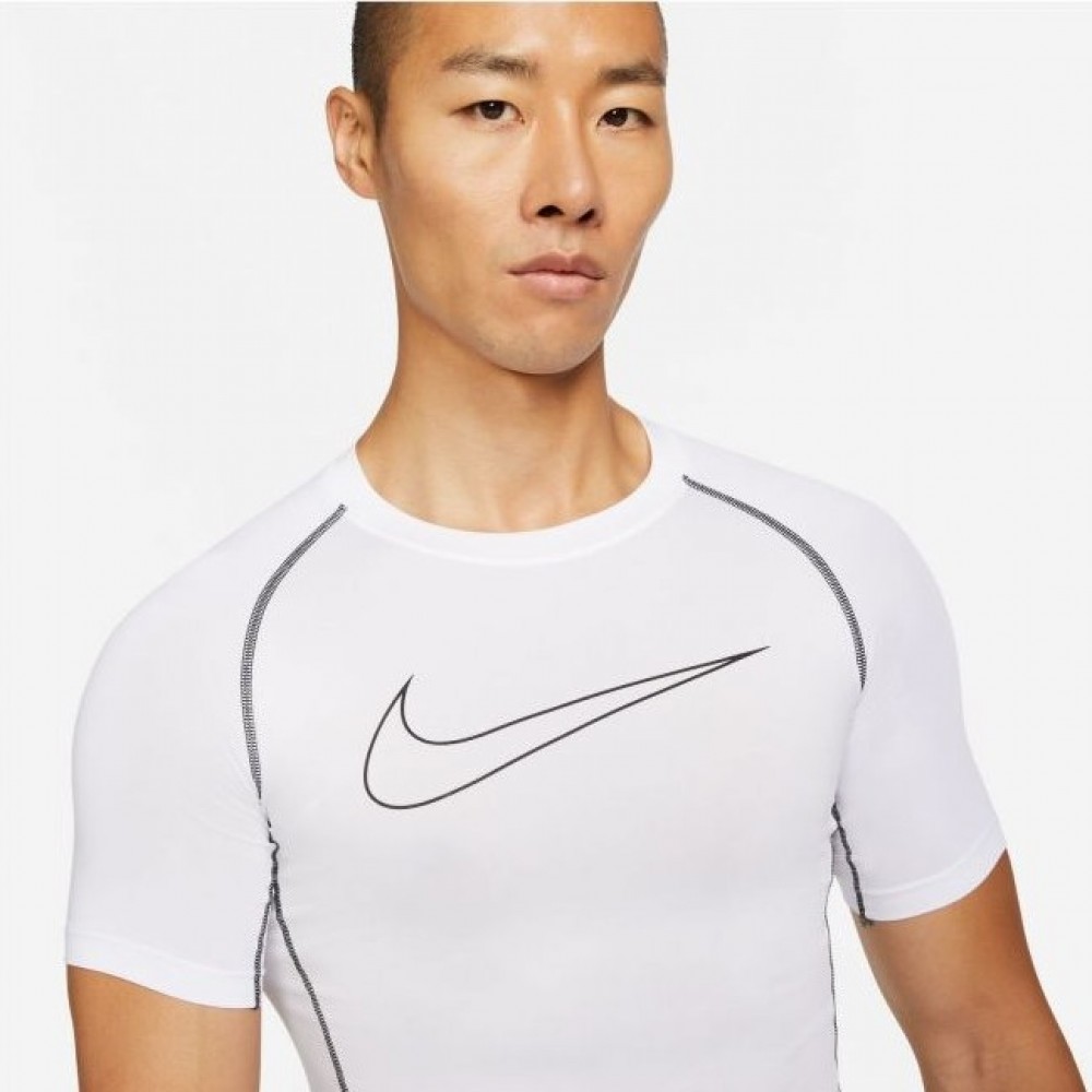 Футболка компресcионная мужская Nike Pro Dri-FIT полиэстер белая (DD1992-100)