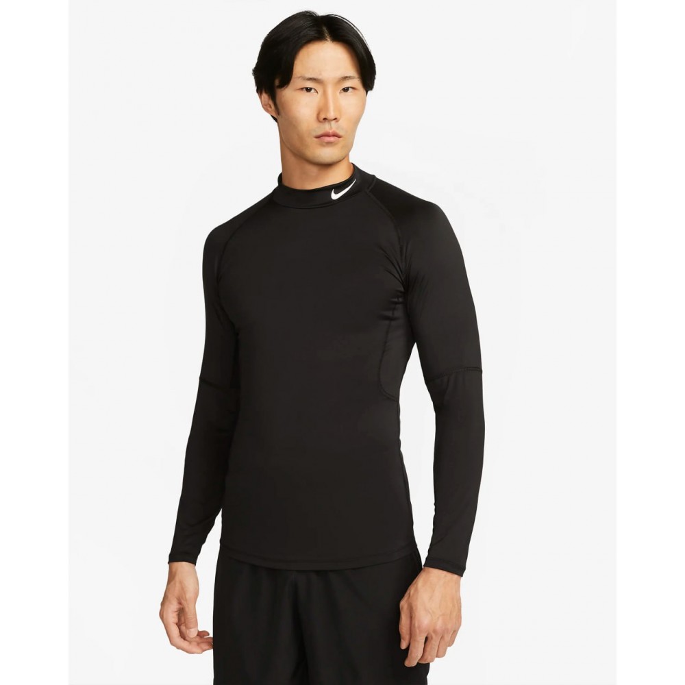 Футболка-лонгслив компресcионная Nike Pro Men's Dri-FIT Fitness Mock-Neck Long-Sleeve Top (FB7908-010)