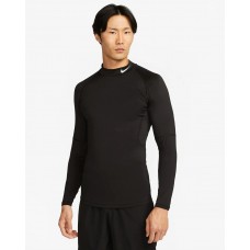 Футболка-лонгслив компресcионная Nike Pro Men's Dri-FIT Fitness Mock-Neck Long-Sleeve Top (FB7908-010)