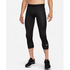 Компрессионные мужские тайтсы Nike Pro Men's Dri-FIT 3/4-Length Fitness Tights черные оригинал (FB7950-010)