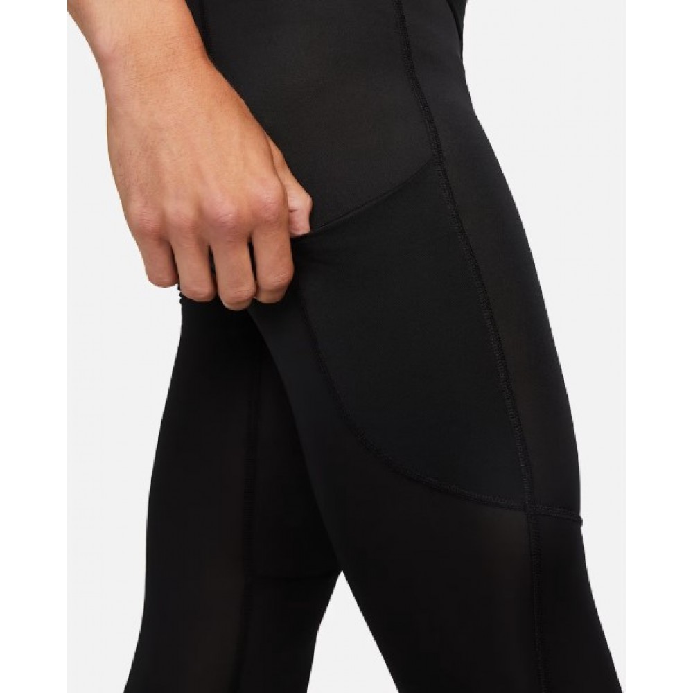 Компрессионные мужские тайтсы Nike Pro Men's Dri-FIT 3/4-Length Fitness Tights черные оригинал (FB7950-010)