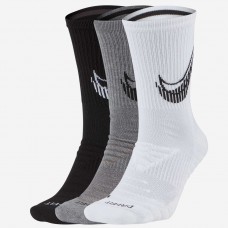 Носки баскетбольные Nike Everyday Max Cush Crew 3 пары черный-белый-серый (CN0789-902)