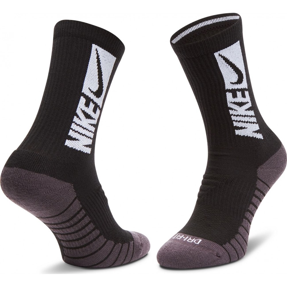 Носки спортивные Nike Everyday Max Cush Crew 3 пары черный-белый-серый (CW0084-904) 