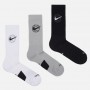 Носки баскетбольные Nike Everyday Crew Basketball Socks 1 пара белые-серые-черные (DA2123-902.1)