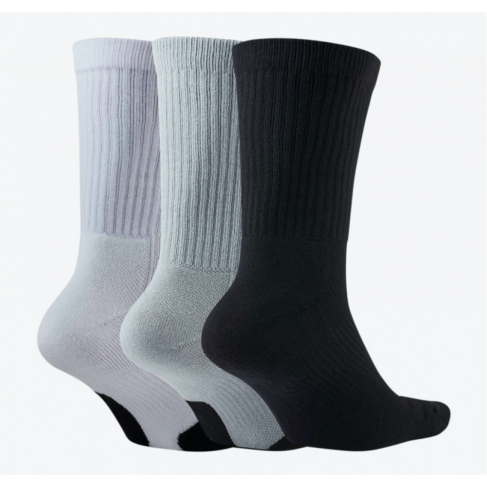 Носки баскетбольные Nike Everyday Crew Basketball Socks 1 пара белые-серые-черные (DA2123-902.1)