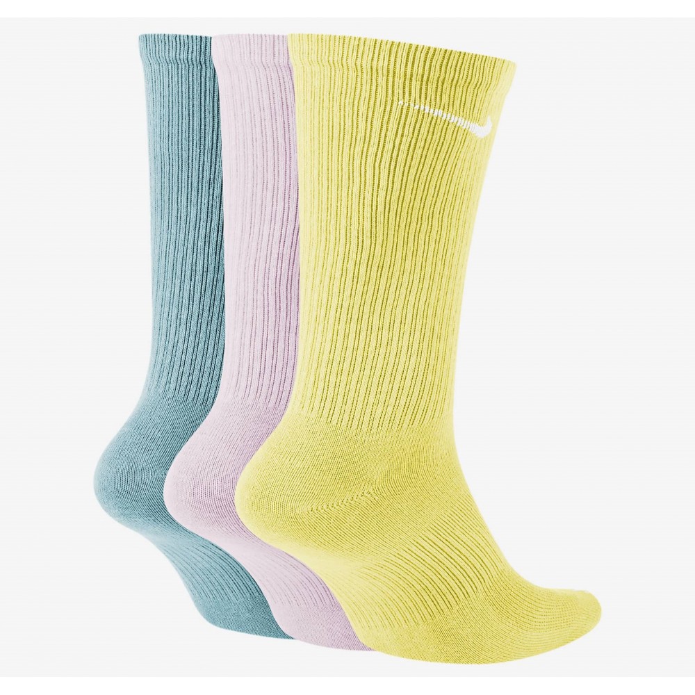 Носки спортивные Nike Everyday Plus Crew 3 пары мультиколор (DC7537-901)