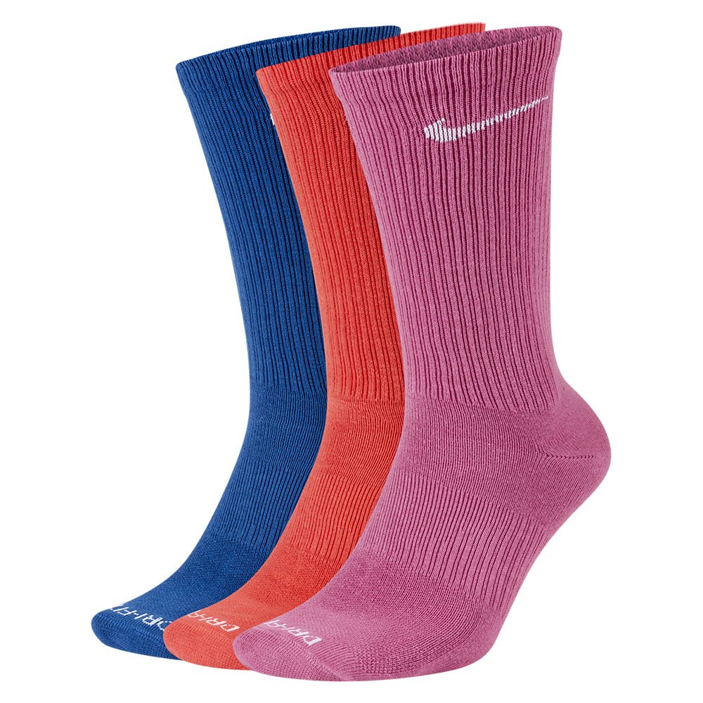 Носки спортивные Nike Everyday Plus Crew 3 пары мультиколор (DC7537-902)