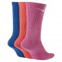 Носки спортивные Nike Everyday Plus Crew 3 пары мультиколор (DC7537-902)