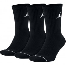 Носки баскетбольные Jordan Джордан Everyday Crew Socks для спорта и на каждый день 3 пары (DX9632-010)