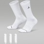Баскетбольные носки Jordan Everyday Crew Socks 3 пары белые оригинал (DX9632-100)