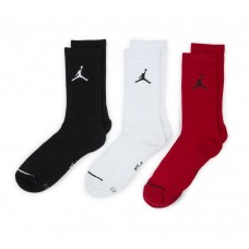 Носки баскетбольные Jordan Everyday Crew Socks для спорта и на каждый день 3 пары (DX9632-902)