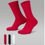 Носки баскетбольные Jordan Everyday Crew Socks для спорта и на каждый день 3 пары (DX9632-918)