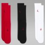 Носки баскетбольные Jordan Everyday Crew Socks для спорта и на каждый день 3 пары (DX9632-918)