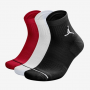 Носки баскетбольные Jordan Джордан Everyday Ankle Socks средние 3 пары (DX9655-902)