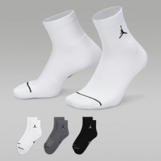 Носки баскетбольные Jordan Джордан Everyday Ankle Socks средние 3 пары (DX9655-911)