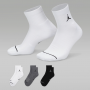 Носки баскетбольные Jordan Джордан Everyday Ankle Socks средние 3 пары (DX9655-911)