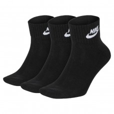 Носки спортивные Nike Everyday Essential Ankle 3 пары чорные (SK0110-010) 