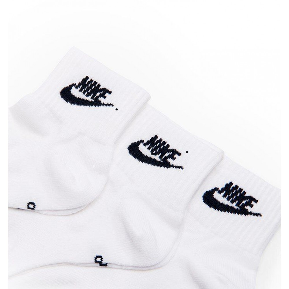 Носки спортивные Nike Everyday Essential Ankle 3 пары белые (SK0110-101) 