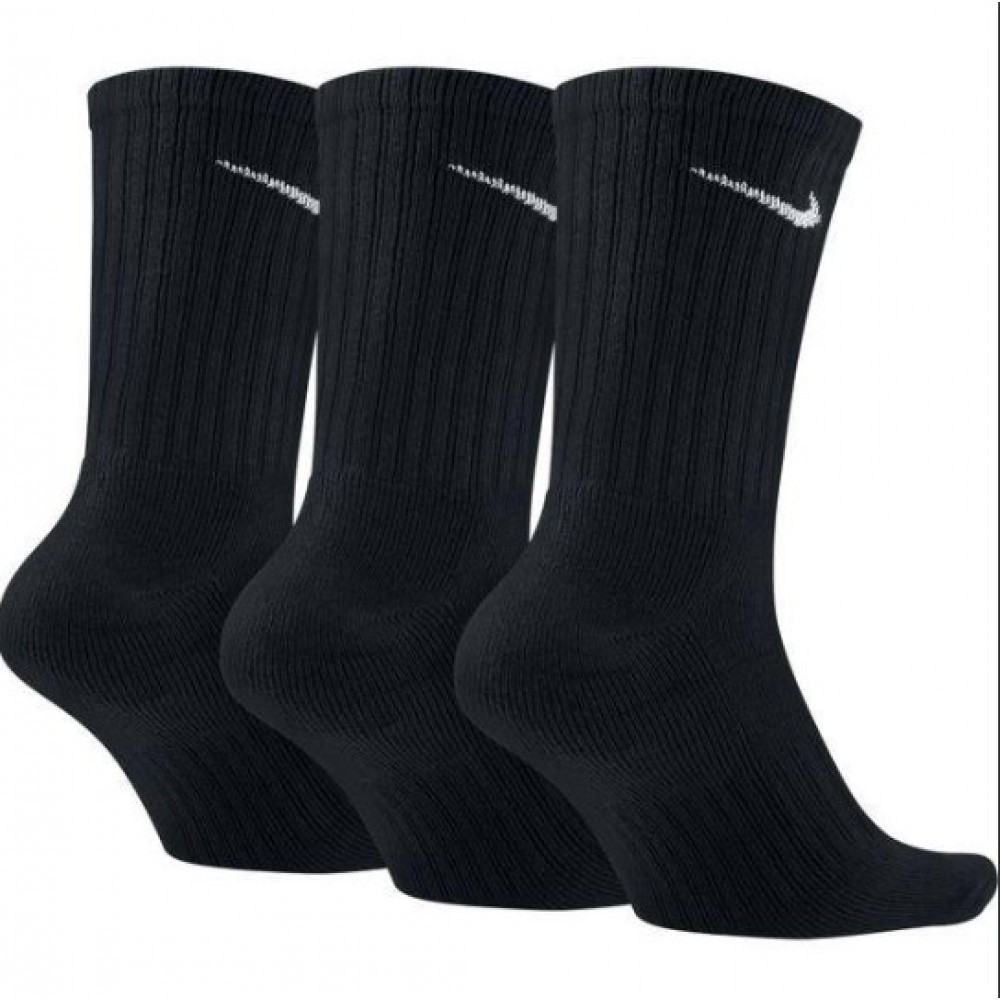 Носки Nike Найк Value Cotton Crew 3 пары черные высокие оригинал (SX4508-001)