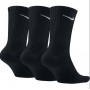 Носки Nike Найк Value Cotton Crew 3 пары черные высокие оригинал (SX4508-001)