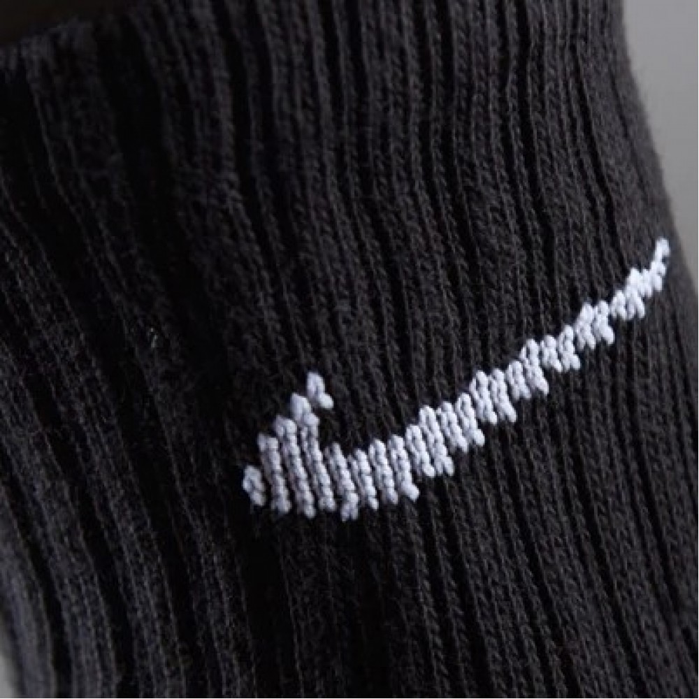 Носки Nike Найк Value Cotton Crew 3 пары черные высокие оригинал (SX4508-001)