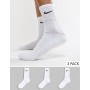 Носки спортивные Nike Value Cotton Crew 3 пары белые (SX4508-101)
