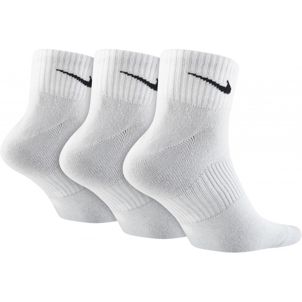 Носки спортивные Nike Perfomance  Lightweight Quarter Socks 3 пары белые (SX4706-101)
