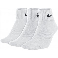 Носки спортивные Nike Perfomance  Lightweight Quarter Socks 3 пары белые (SX4706-101)