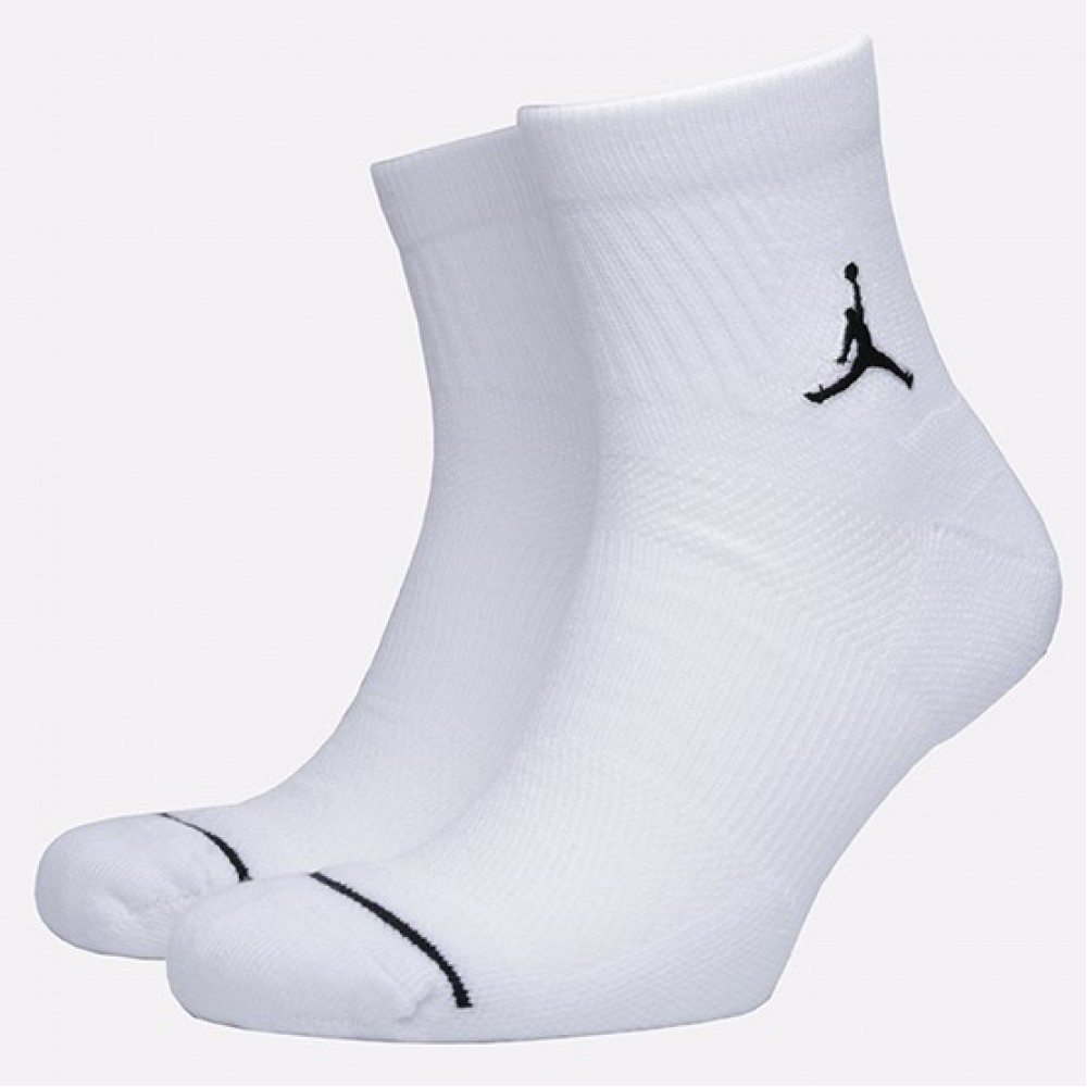 Носки спортивные баскетбольные  Jordan Jumpman Quarter 1 пара белые (SX5544-100.1)