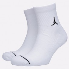 Носки спортивные баскетбольные  Jordan Jumpman Quarter 1 пара белые (SX5544-100.1)