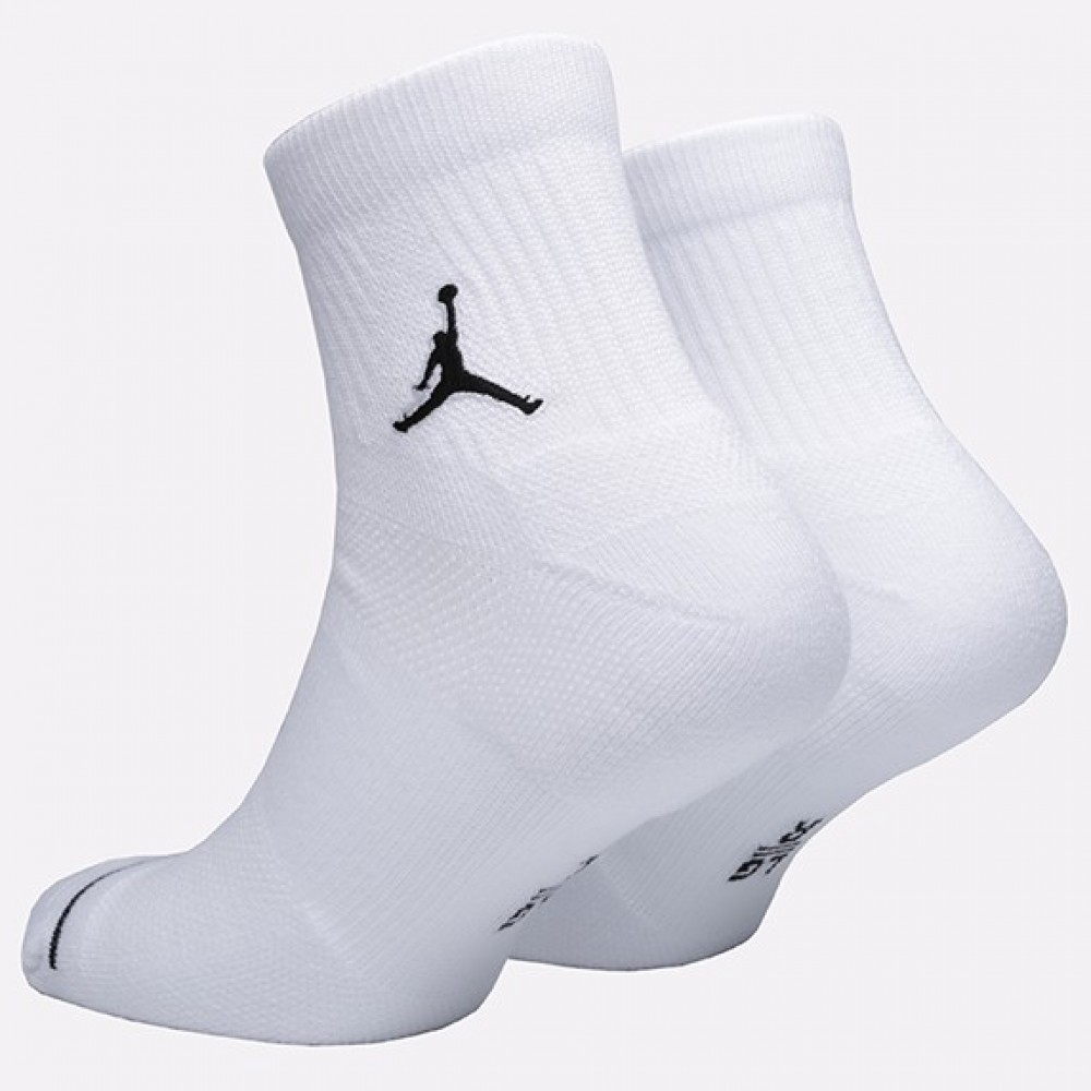 Носки спортивные баскетбольные  Jordan Jumpman Quarter 1 пара белые (SX5544-100.1)